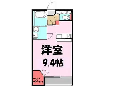 タウンコート2(1K/2階)の間取り写真