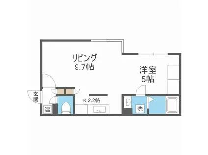 COMFORT CITY(1LDK/1階)の間取り写真