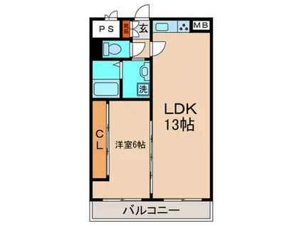 ゴールデンハウス小泉(1LDK/3階)の間取り写真