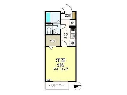 ソフィアローズ(1K/2階)の間取り写真