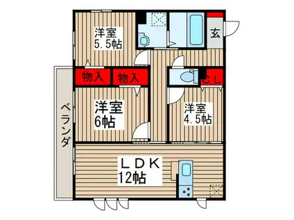 GRANCASAMIRA(3LDK/2階)の間取り写真