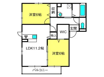 PASTORALEII(2LDK/2階)の間取り写真