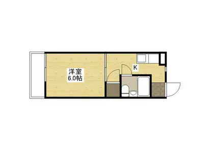 サニーレジデンス(1K/1階)の間取り写真