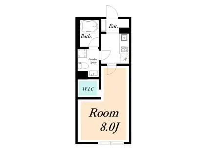 コルビジェIII(1K/2階)の間取り写真