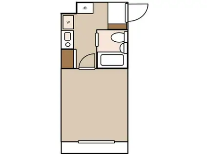 小田急線 経堂駅 駅近 2階オートロック有 入居日可 宅配BOX有(1K/2階)の間取り写真