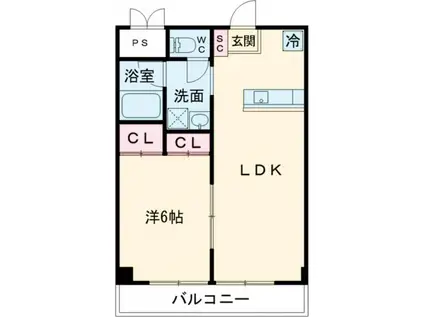 ターモラ(1LDK/1階)の間取り写真