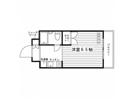 アールグレー中神(1K/3階)の間取り写真