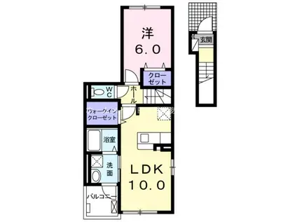 ベル グランツ(1LDK/2階)の間取り写真