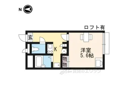 レオパレス南小路(1K/2階)の間取り写真