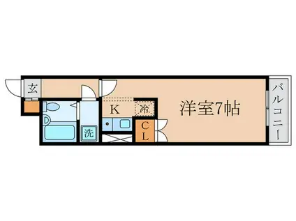 グランドステータス藤間ビル(1K/3階)の間取り写真