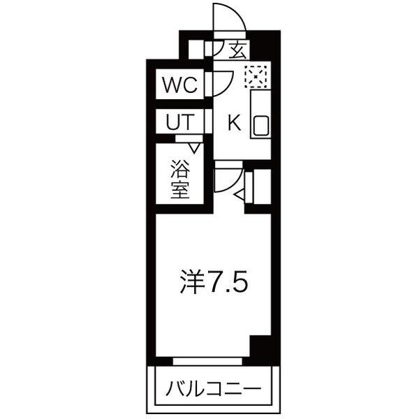 LIEBEN VILLA(1K/4階)の間取り写真