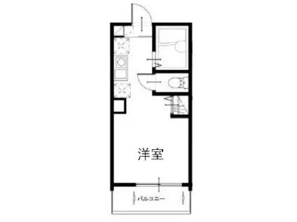 メルディア津田沼(ワンルーム/3階)の間取り写真