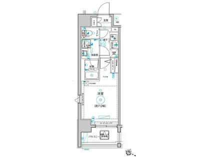 LEA横濱大通公園(1K/5階)の間取り写真