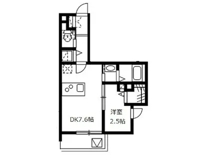 MY STYLE VINTAGE横浜藤棚(1DK/3階)の間取り写真
