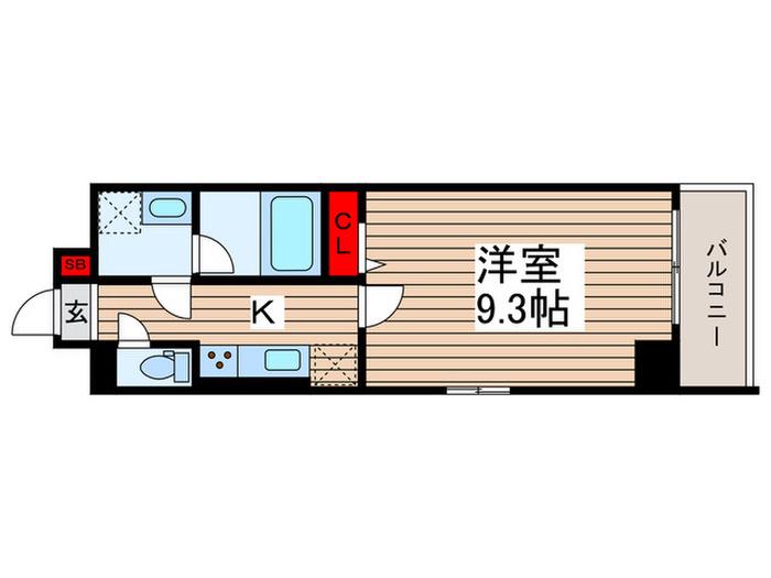 MAISON DE GRAND MARAIS(1K/6階)の間取り写真