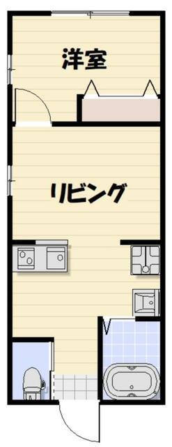 LIKES高塚新田(1LDK/1階)の間取り写真