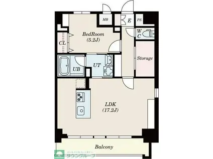 ポルタニグラ大須(1SLDK/11階)の間取り写真