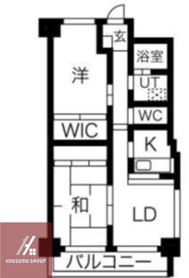ライフ野江(2LDK/5階)の間取り写真