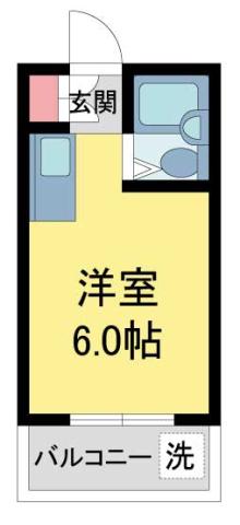 アニバ-サリ-40TH(ワンルーム/3階)の間取り写真