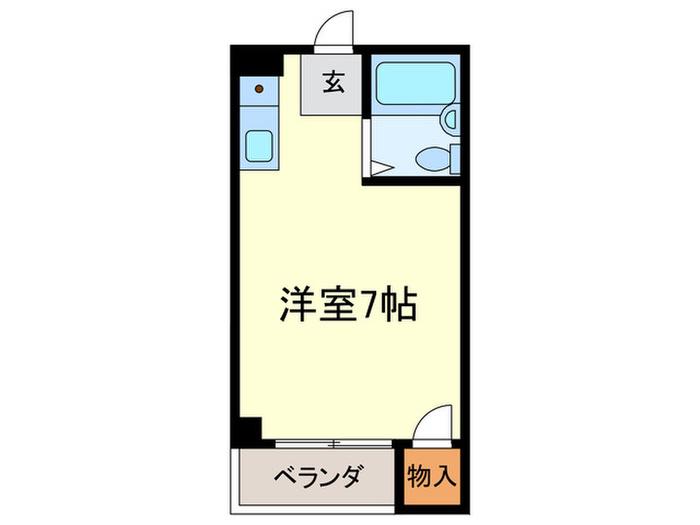 クリオコート高槻(ワンルーム/3階)の間取り写真