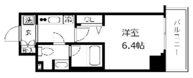 クレヴィスタ大森II(1K/9階)の間取り写真