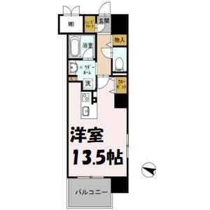 ロイヤルパークスERささしま(1K/9階)の間取り写真