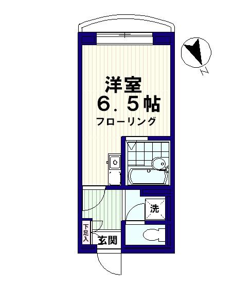 MGプラザ(ワンルーム/2階)の間取り写真