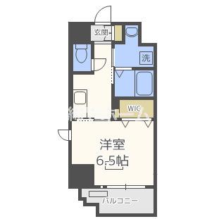 アール大阪グランデ(1K/11階)の間取り写真