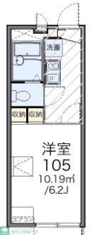レオパレス鎌倉台(1K/2階)の間取り写真