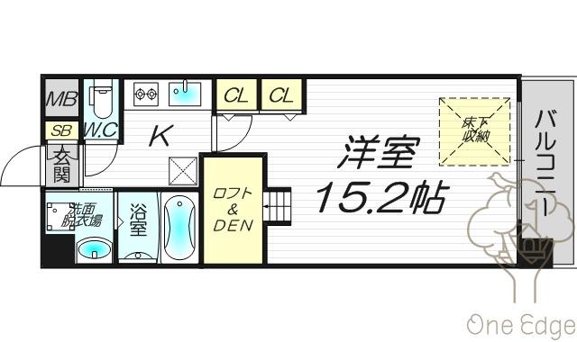 ノース VILLAG BIRTH PLACE 本館(1K/7階)の間取り写真