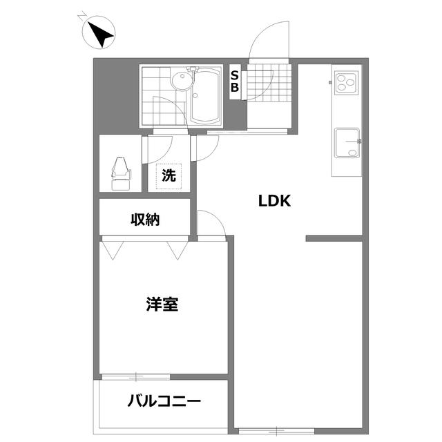 ライオンズマンション荻窪第6(1LDK/5階)の間取り写真