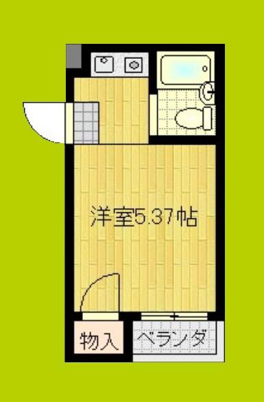 COLLECTION城北II(ワンルーム/2階)の間取り写真