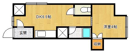 昴ー018(1DK/4階)の間取り写真