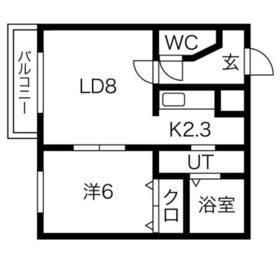 ラフィネ山鼻S23ビルディング(1LDK/3階)の間取り写真