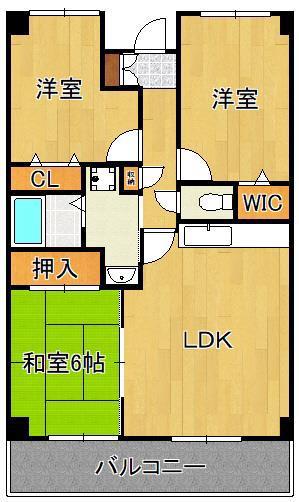 VIENTONAKAI(3LDK/3階)の間取り写真