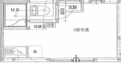 TYビル(ワンルーム/1階)の間取り写真