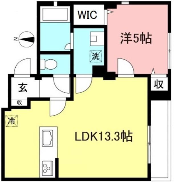 グランデ上高井戸(1LDK/2階)の間取り写真