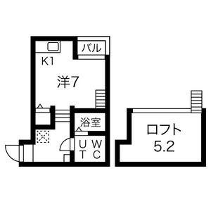 SEAPRAIRIE(1SK/1階)の間取り写真