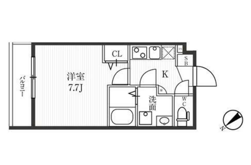 新宿夏坂コート(1K/3階)の間取り写真