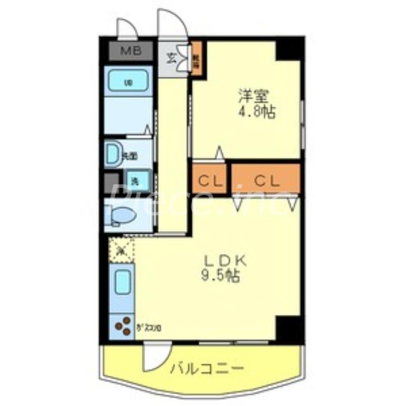 ドイマンション(1LDK/2階)の間取り写真