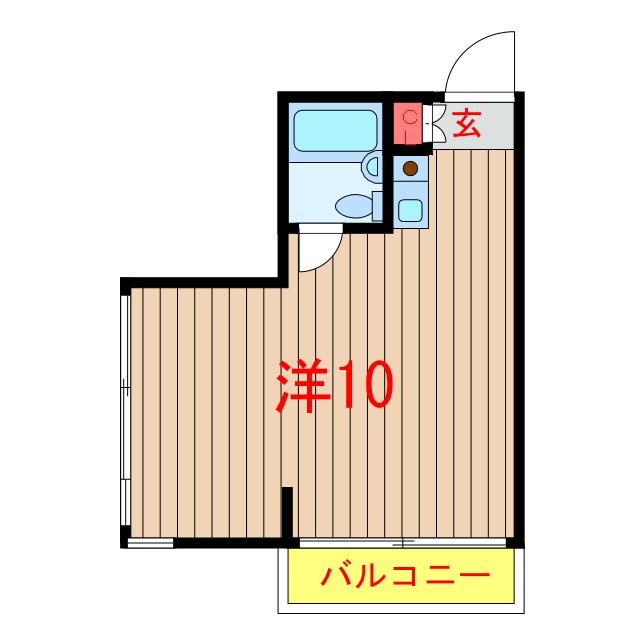 NKマンション(ワンルーム/3階)の間取り写真