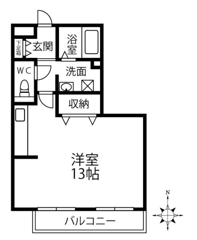 セジュール井草 II棟(ワンルーム/3階)の間取り写真