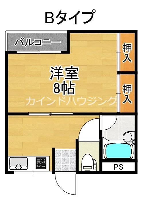 メゾン澤田(1K/1階)の間取り写真
