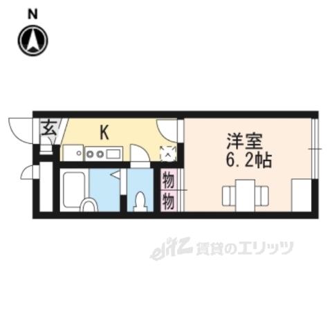 レオパレスASAHIMACHI(1K/2階)の間取り写真
