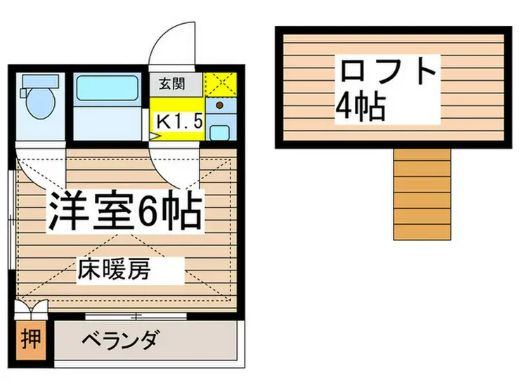 グリーンコート中野島 2階階 間取り