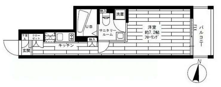 グランドコンシェルジュ都立大学 1階階 間取り