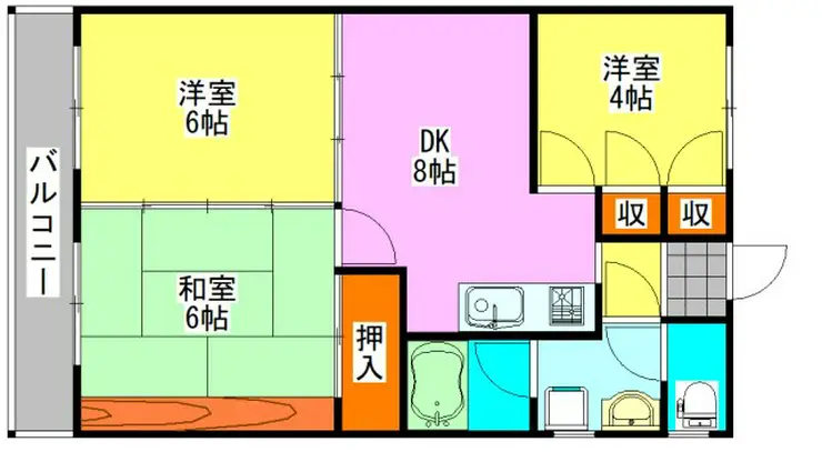 ヒルトップガーデン 2階階 間取り