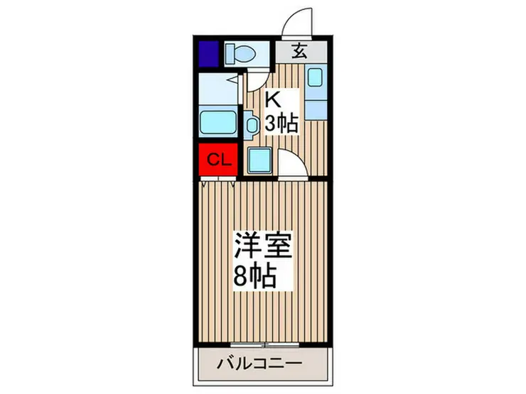グランドール武蔵浦和 2階階 間取り