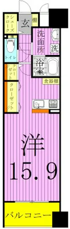 ロイヤルパークスシーサー南千住 1階階 間取り