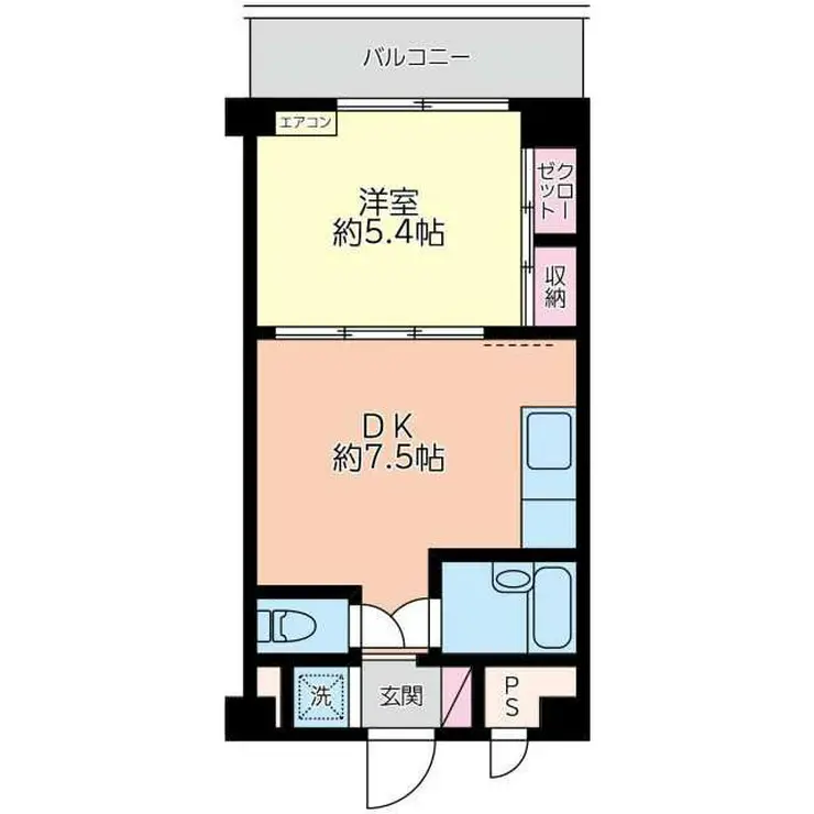 アトリエ元町 2階階 間取り